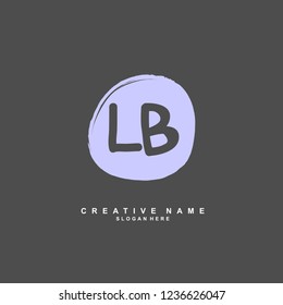 L B LB Initial logo template vector. Letter logo concept