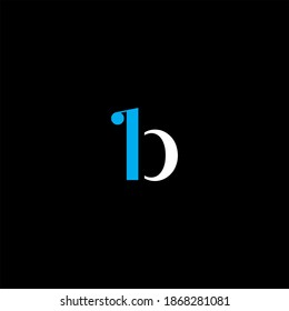 L B letter logo abstract design on black color background. lb monogram