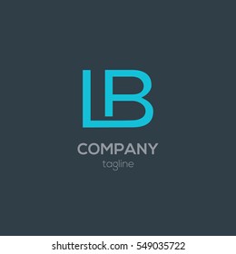 L & B  Letter logo design vector element