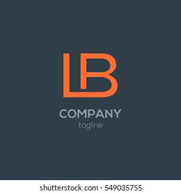 L & B  Letter logo design vector element