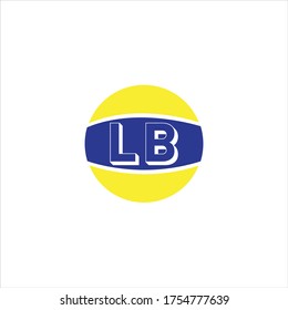 L B letter logo initial design