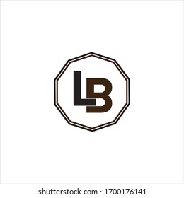 L B-Buchstaben Logo, Vektordesign