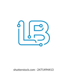 Logotipo de las letras L y B 001