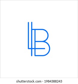 L B logo design vector sign