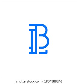 L B logo design vector sign