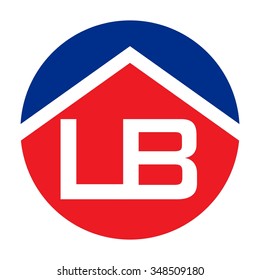 l and b logo vector. home logo vector.