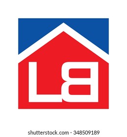 l and b logo vector. home logo vector.