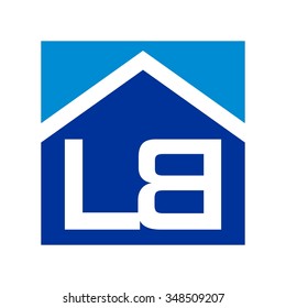 l and b logo vector. home logo vector.
