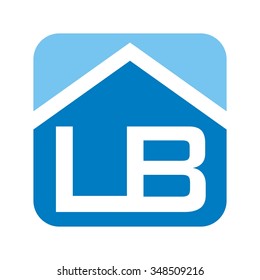 l and b logo vector. home logo vector.