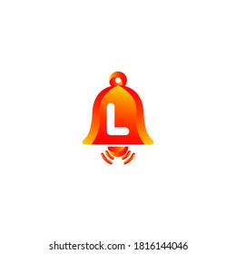 l Bell Symbol Logo Design.l Brief Bell Logo mit Farbverlauf.Alarm Logo Design.Alarm-Benachrichtigungssymbol Vektorsymbol
