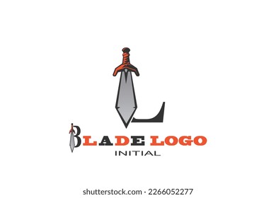 Plantilla de logotipo de la letra blade L para su marca.