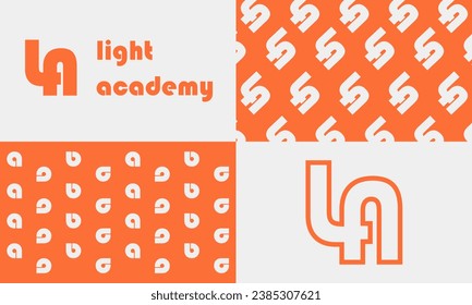 L La idea del logo de la marca. Diseño Único Para Logotipo.