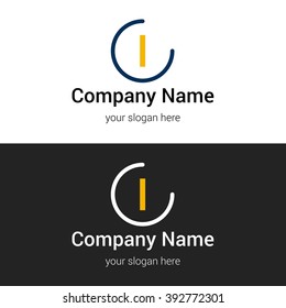 L business logo icon design template elements. Vector color sign.