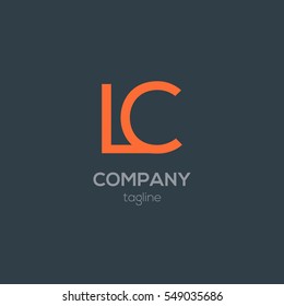L & C  Letter logo design vector element
