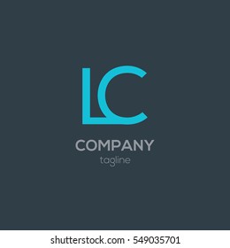 L & C  Letter logo design vector element
