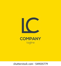 L & C  Letter logo design vector element