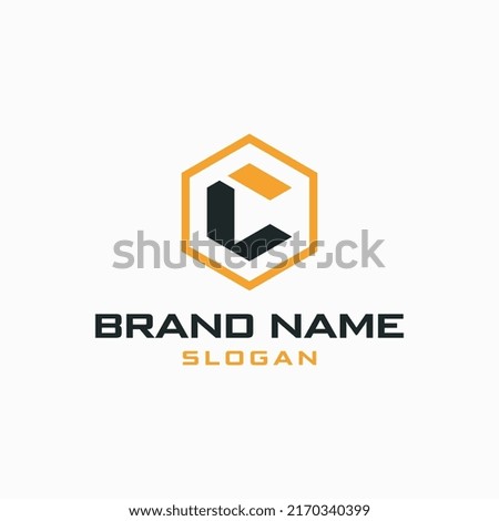L and C Logo with Hexagon