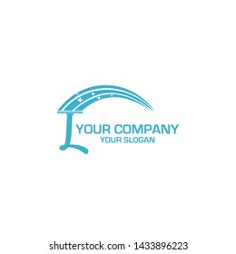 L Cleaning service Logo Design Vector