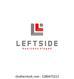 L Corner Logo Company Vector.Logo icon design, creative vector logo sign.