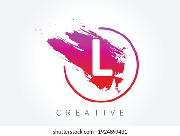 L Creating an Artistic Brush Article Logo.