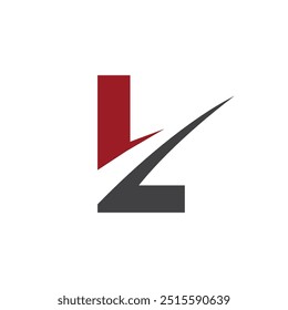 L criativo último design do logotipo