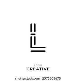 L Creative Latter Logo Design. By Custom Branding Logo. Creative Logo Design. Logo Template. Vector illustration. Modern Design. Monogram Design