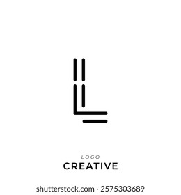 L Creative Latter Logo Design. By Custom Branding Logo. Creative Logo Design. Logo Template. Vector illustration. Modern Design. Monogram Design