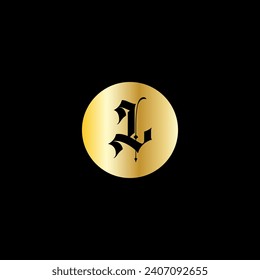 L creative modern letters logo design template
