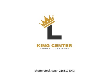 L Crown wash logo design inspiration. Vector letter template design for brand.