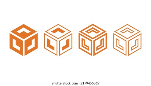 L Cube Logo Vektorsymbol Symbol Vorlage. Baugewerbe. Gebäude. Haus. Startseite