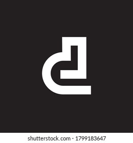 L D fett gemischter Brief Logo-Designvektor mit Visitenkartenvorlage