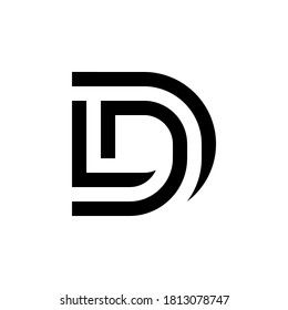 l d ld dl logo design vector symbol graphic idea creative