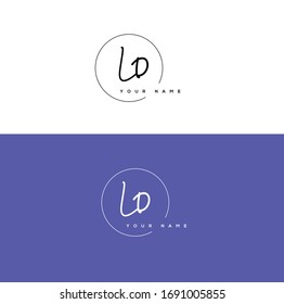 L D LD  Initial letter handwriting and signature logo.	