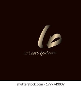 L D LD initial logo handwriting template vector