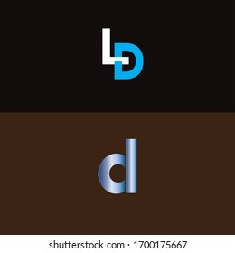 L D letter logo vector design