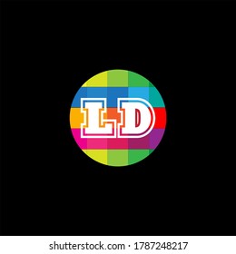 L D letter logo vector design