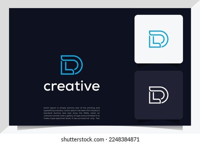 L D letter original monogram logo design