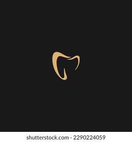 L dental letter logo monogram simplicity linear style, L dental symbol

