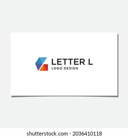 VECTOR DE DISEÑO DE LOGOTIPO DE LETRA L DIGITAL