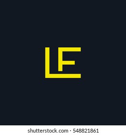 L & E  Letter Logo Design Vector Element