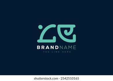 L and E logo design. LE abstract Letters Logo Monogram. This logo design is the process of creating a visual symbol that represents a brand, company, or individual.