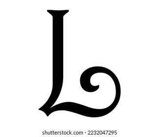 l etter logo design template