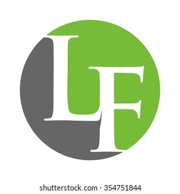 l and f logo vector.