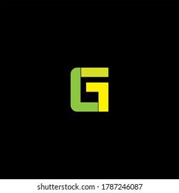 Diseño vectorial de logotipo de letra L G