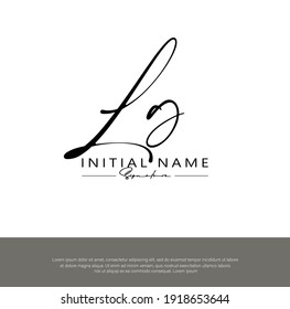 L G LG Initial letter handwriting and signature logo. Beauty vector initial logo .Fashion, boutique, floral and botanical