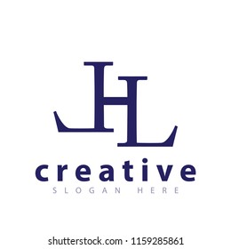 L H L Initial letter Logo vector