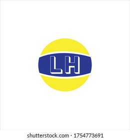 Diseño inicial del logotipo de la letra L H