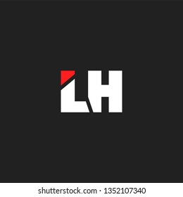 L & H letters Joint logo icon vector template for corporate logo and business card.
