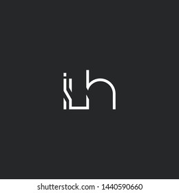 I L H letters Joint logo icon vector template.