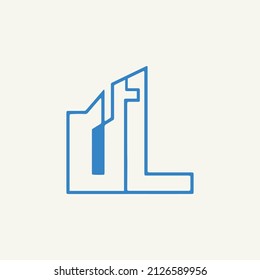 L home create  letter logo design 